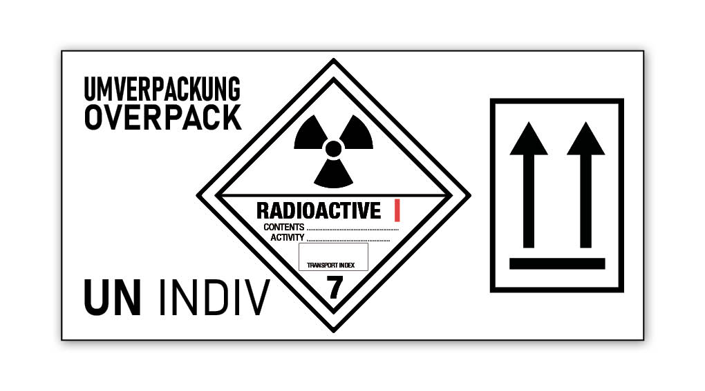 4in1 MultiMark Hazard Label, Customized, 297x148mm, 2 pcs per sheet