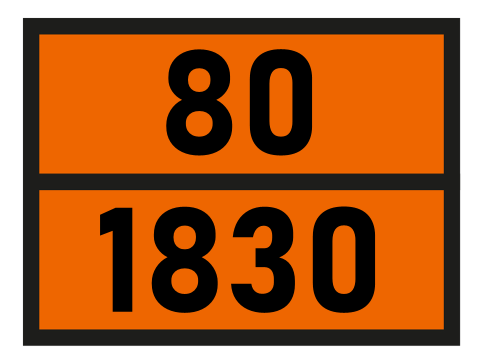Warntafel, orange, 80/1830, 400x300mm, 1 Stk pro Blatt