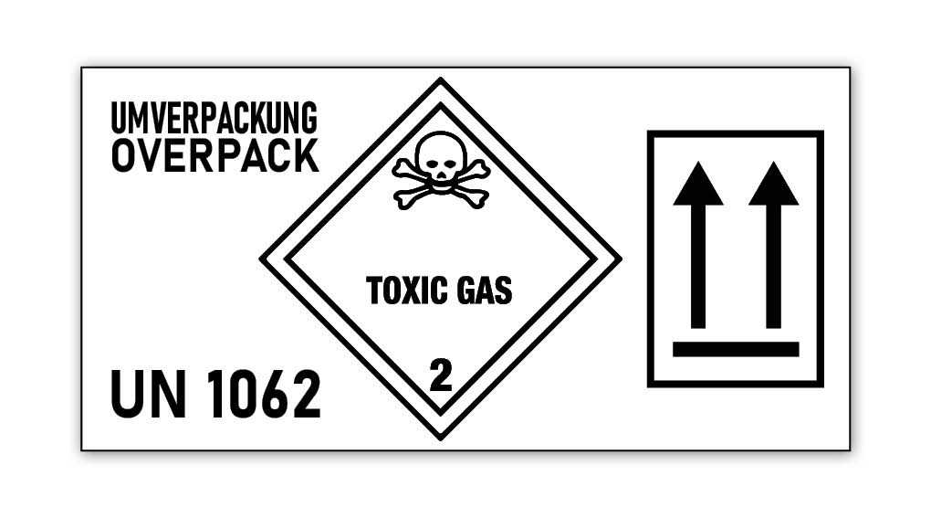 4in1 MultiMark Hazard Label, Customized, 297x148mm, 2 pcs per sheet