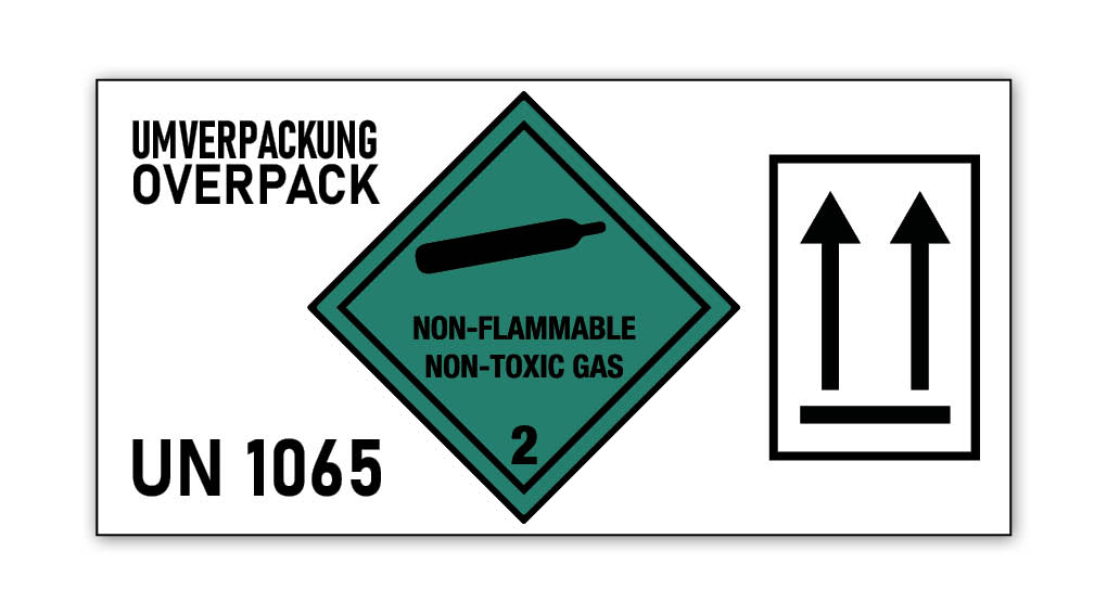 4in1 MultiMark Hazard Label, Customized, 297x148mm, 2 pcs per sheet