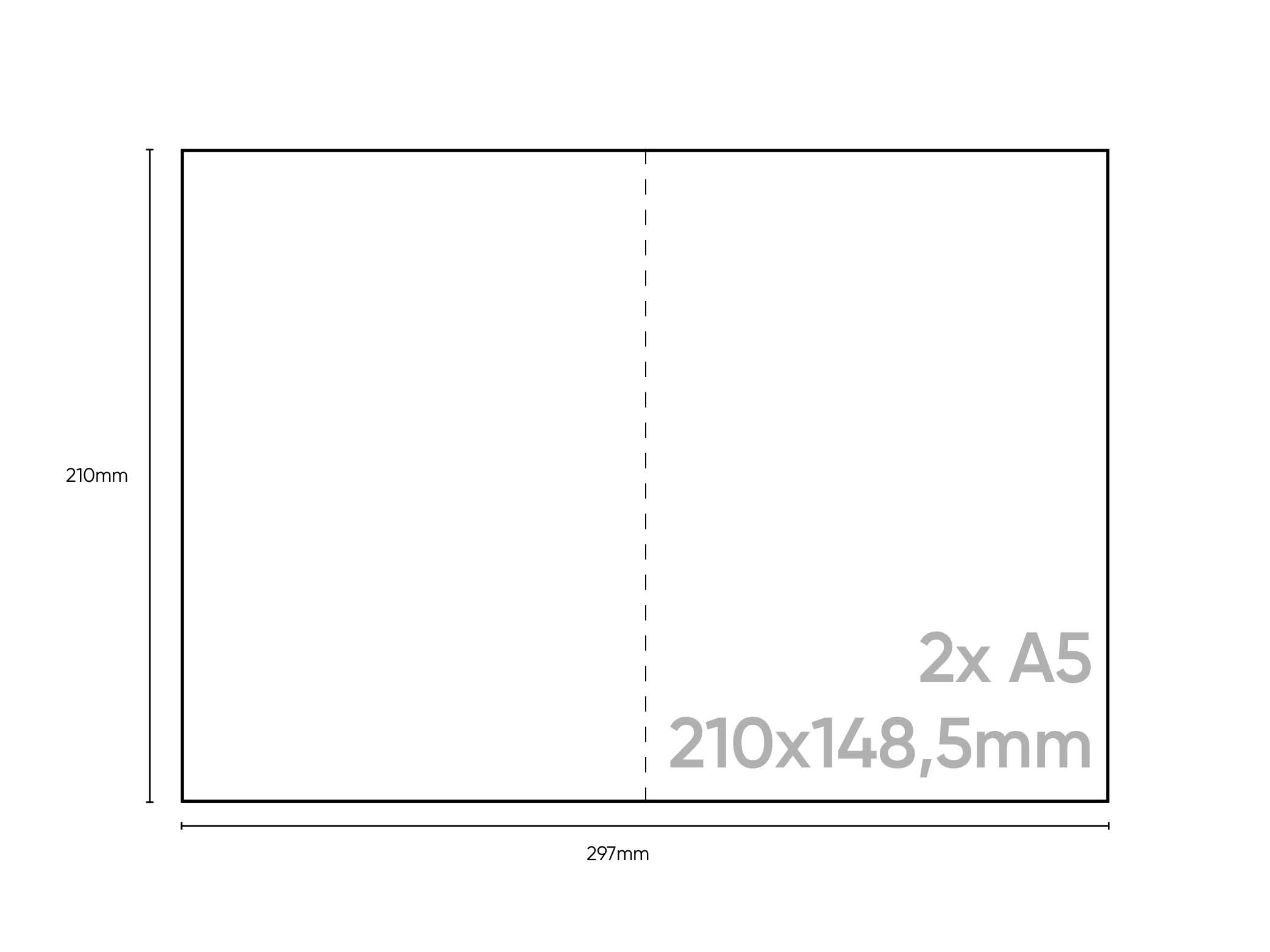 Haftetikett, PE Material, stark haftendBlankoAbmessungen Blatt: 210x297mmAbmessungen Etikett: 148x210mm