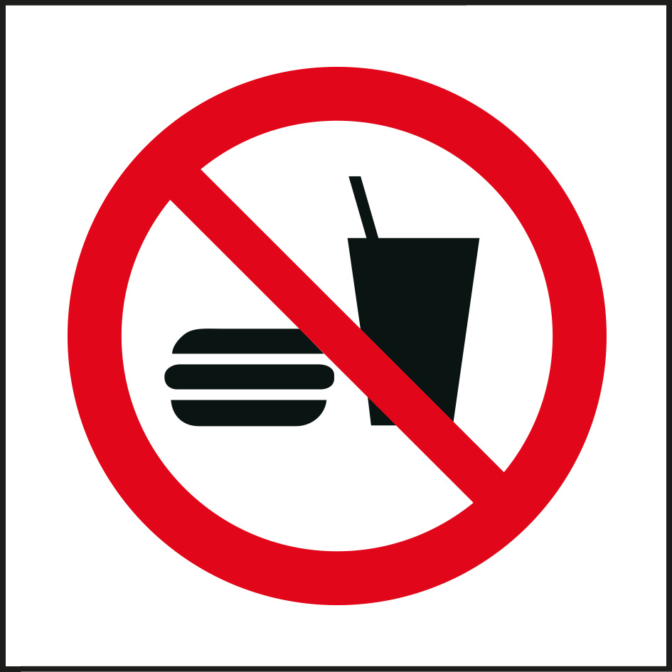 P022 Essen und Trinken verboten