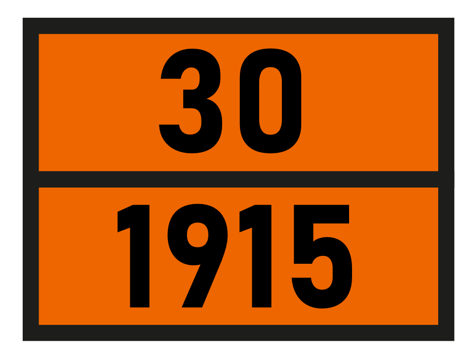 Gefahrgutetikett Orange Warntafel, 30/1915 - CYCLOHEXANONE im Format 400x300mm, gem. ADR online bestellen. 24h Express - BOXLAB Services