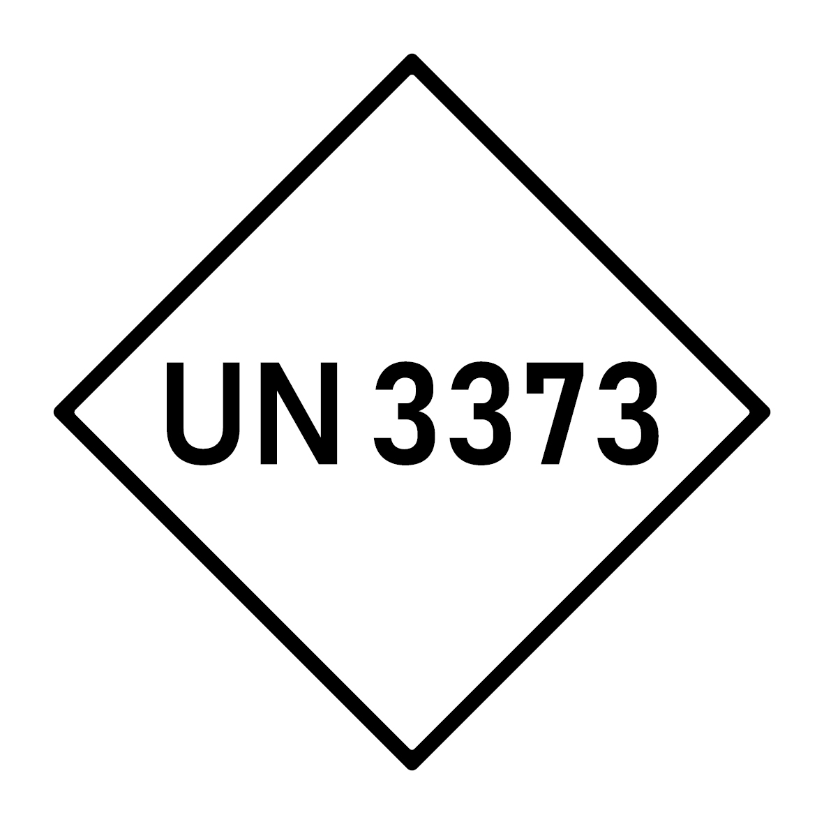 Mark ADR Special regulation 319, UN3373, 100x100mm, 1pc per sheet