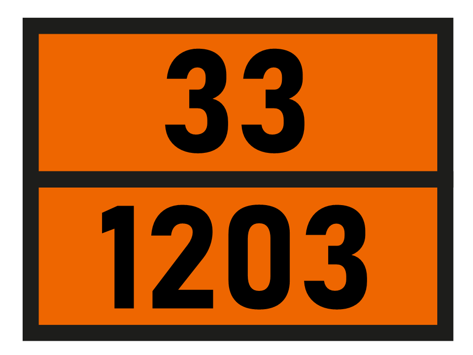 Gefahrgutetikett Orange Warntafel, 33/1203 - MOTOR SPIRIT or GASOLINE or
PETROL im Format 400x300mm, gem. ADR online bestellen. 24h Express - BOXLAB Services