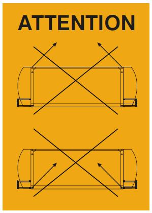Tankcontainer / Container Label, Attention, 200x280mm, 1 piece per sheet