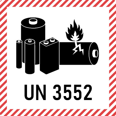 ADR Kennzeichnung Multilaterales Abkommen M354, UN3552, 100x100mm, 1 Stk pro Blatt