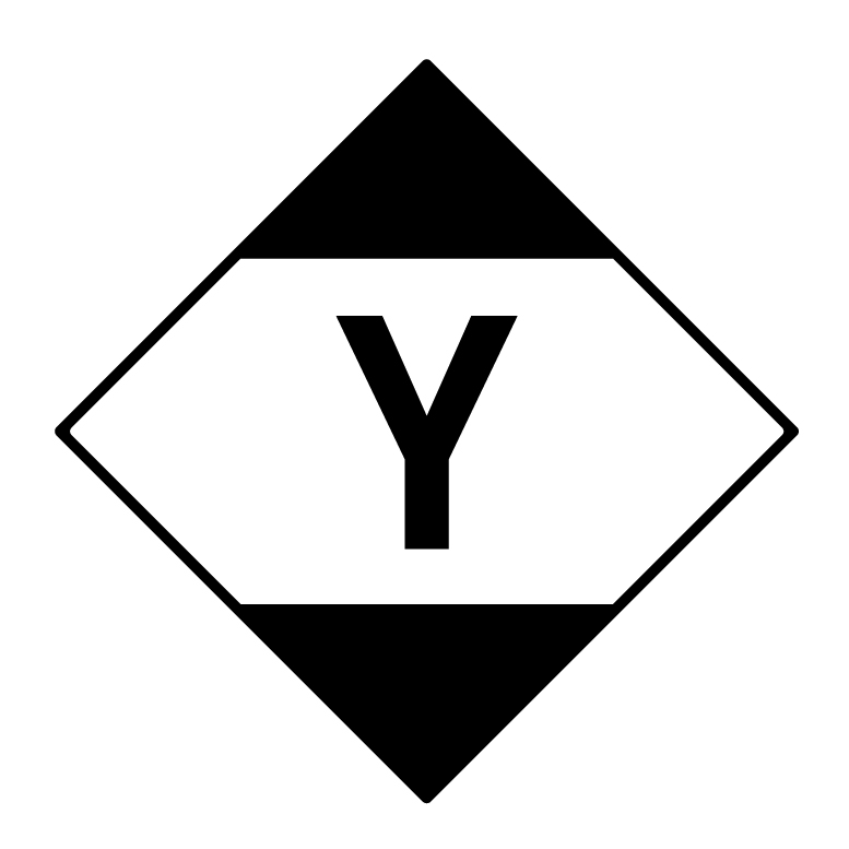 Gefahrzettel Limited Quantity (LQ) mit Y, 100x100mm, 500 Stk je Rolle