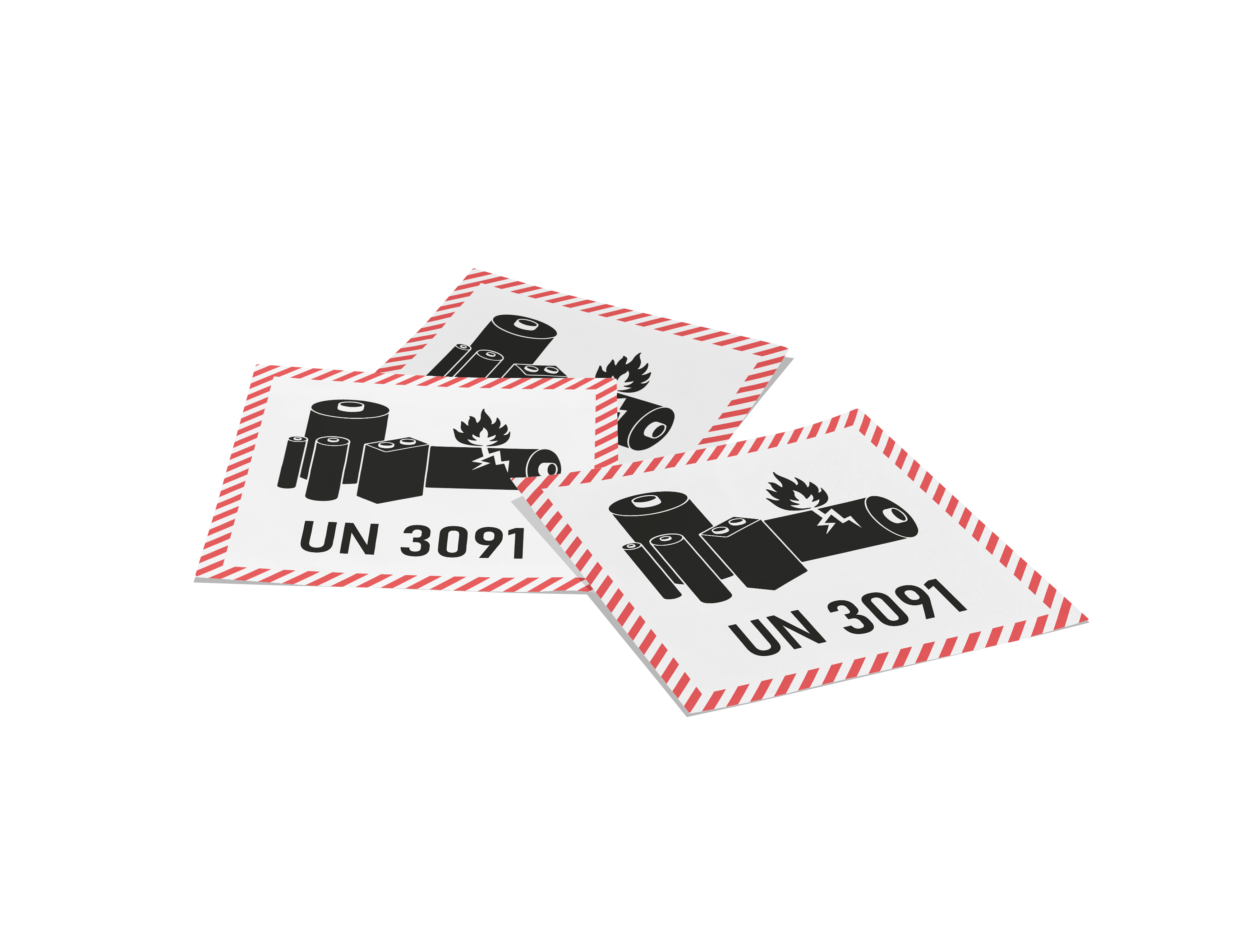 Spezielle Kennzeichnung gemäß ADR Sondervorschrift 188 für UN3091 und Lithium-Ionen-Batterien. Klare und präzise 100x100mm Kennzeichnung, 1 Stück pro Blatt. BOXLAB Services - Ihre Experten für sicheren Gefahrguttransport und Batteriekennzeichnung.