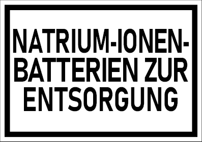 ADR SV377, Nat-Ion Batterien zur Entsorgung, 105x74mm, 8 Etiketten je Blatt