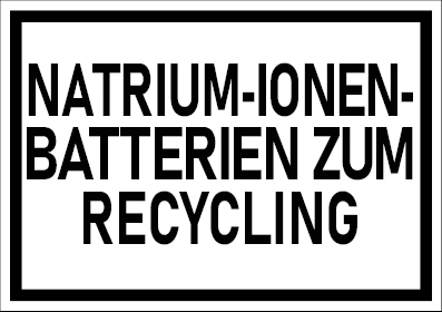 ADR SV377, Nat-Ion Batterien zum Recycling, 105x74mm, 8 Etiketten je Blatt