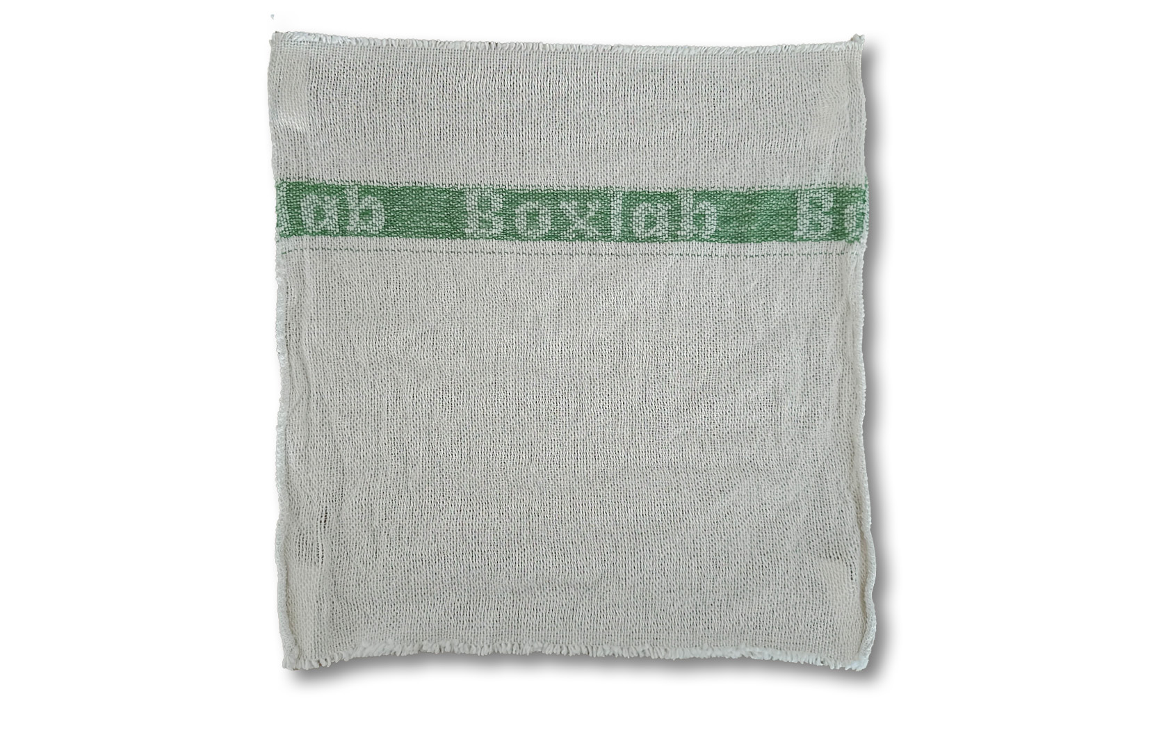 BOXLAB Maschinenputztuch, weiß, grün, 400x400mm
