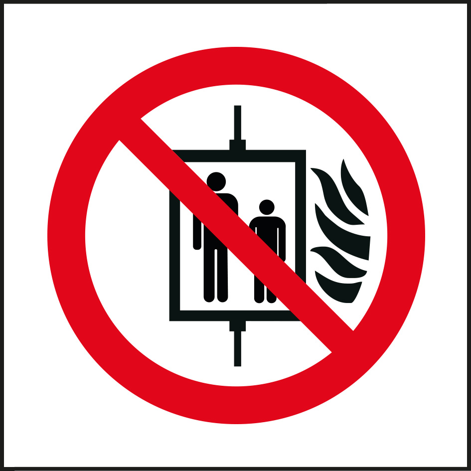 P020 Aufzug nicht benutzen