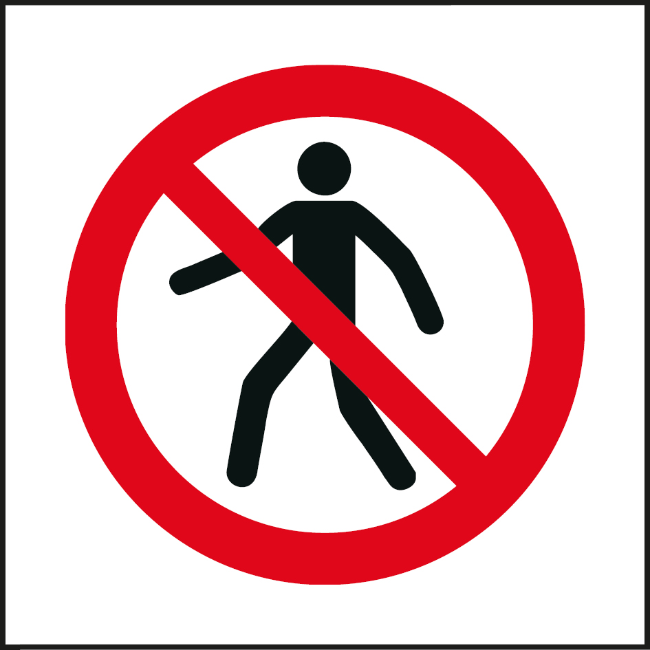 P004 Für Fußgänger verboten