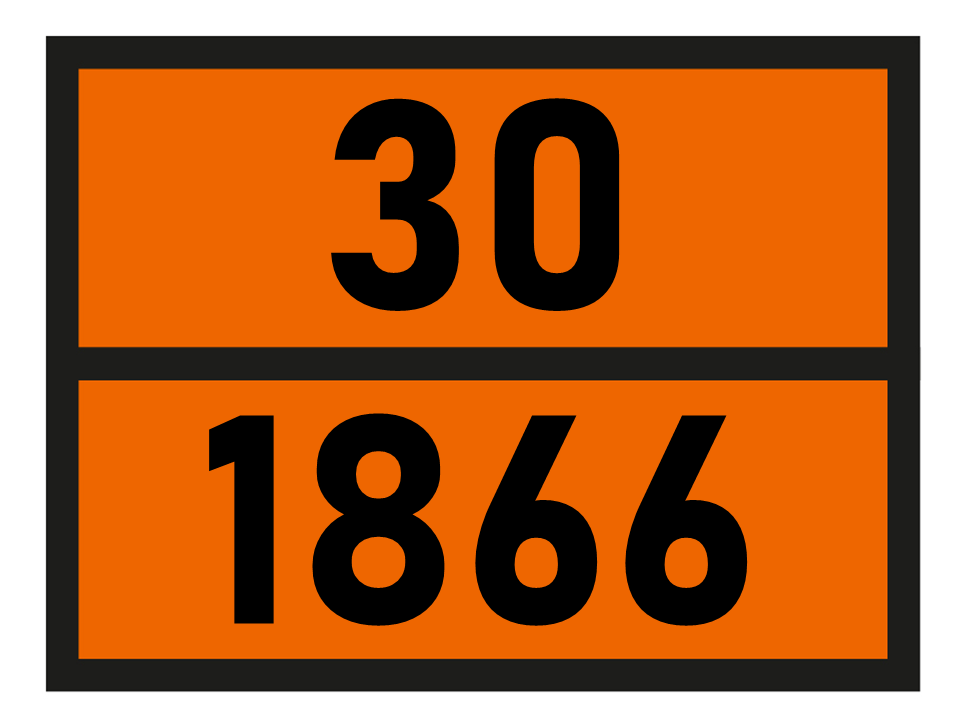 Gefahrgutetikett Orange Warntafel, 30/1866 - RESIN SOLUTION, flammable im Format 400x300mm, gem. ADR online bestellen. 24h Express - BOXLAB Services